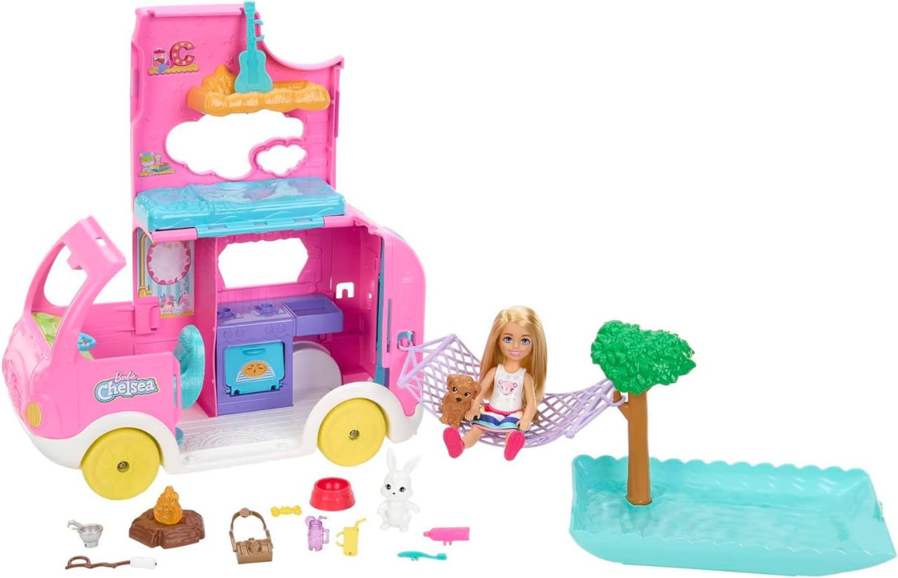 Barbie Camper, игровой набор «Челси» 2-в-1