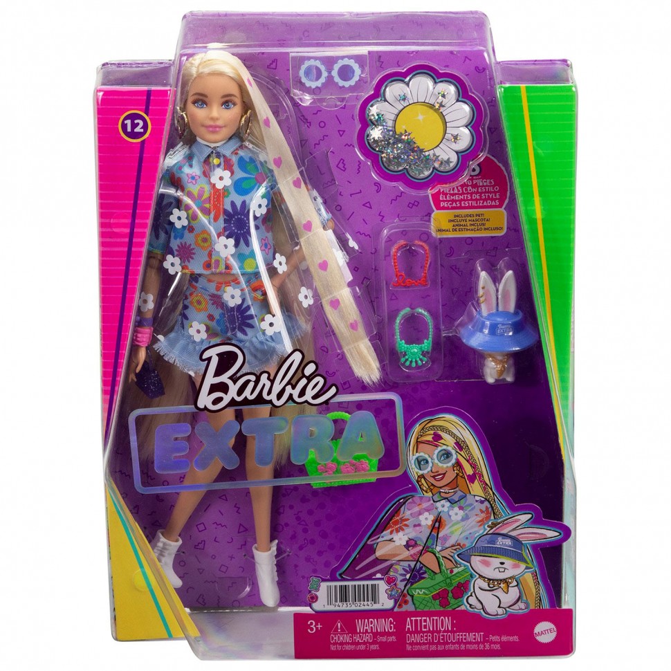 Шарнирная куклa Barbie Extra Mattel