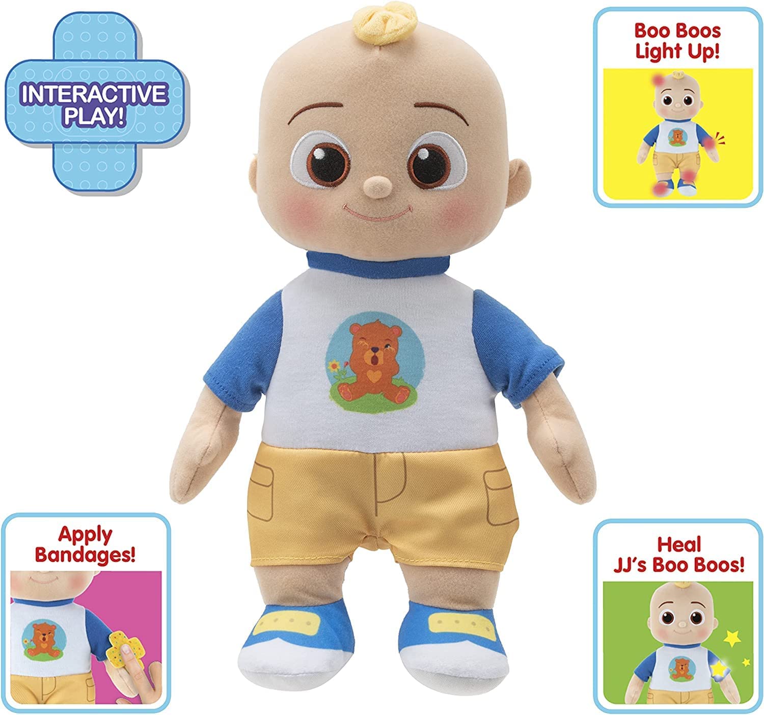 Интерактивная обучающая кукла CoComelon Boo Boo JJ Deluxe Feature Plush