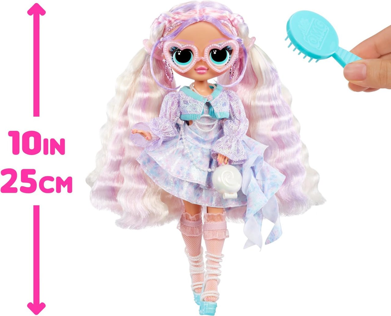 Кукла LOL Surprise OMG Pearla Fashion с 15 сюрпризами, включая одежду и аксессуары в стиле русалки