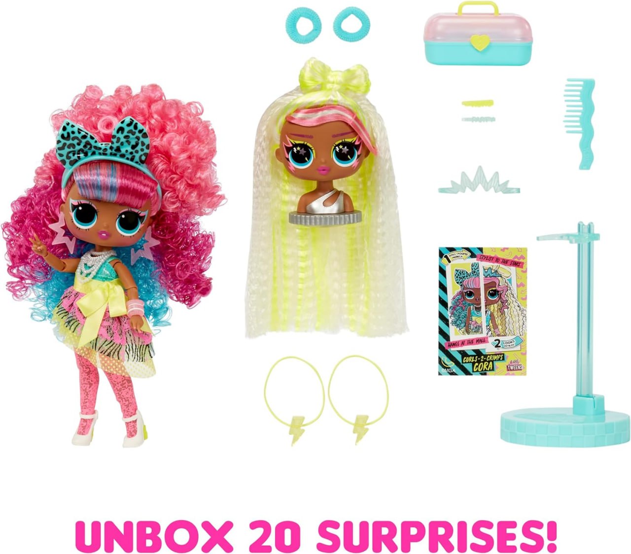 Кукла LOL Surprise! Tweens SWAP Cora – ЛОЛ Твинс Свап КОРА (Меняй Завитки на Гофре)