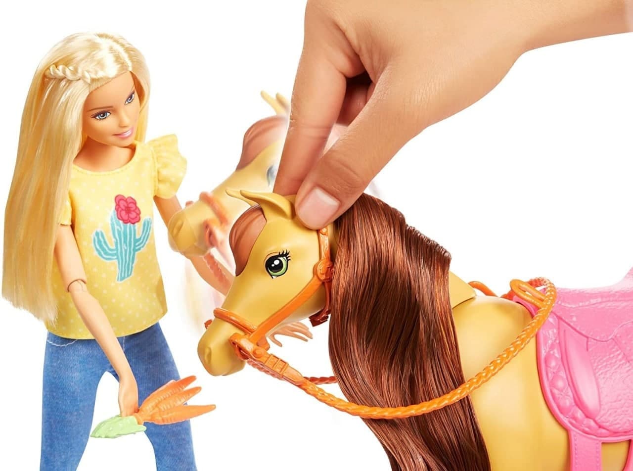 Игровой набор кукол Barbie Барби, Челси и любимые лошадки