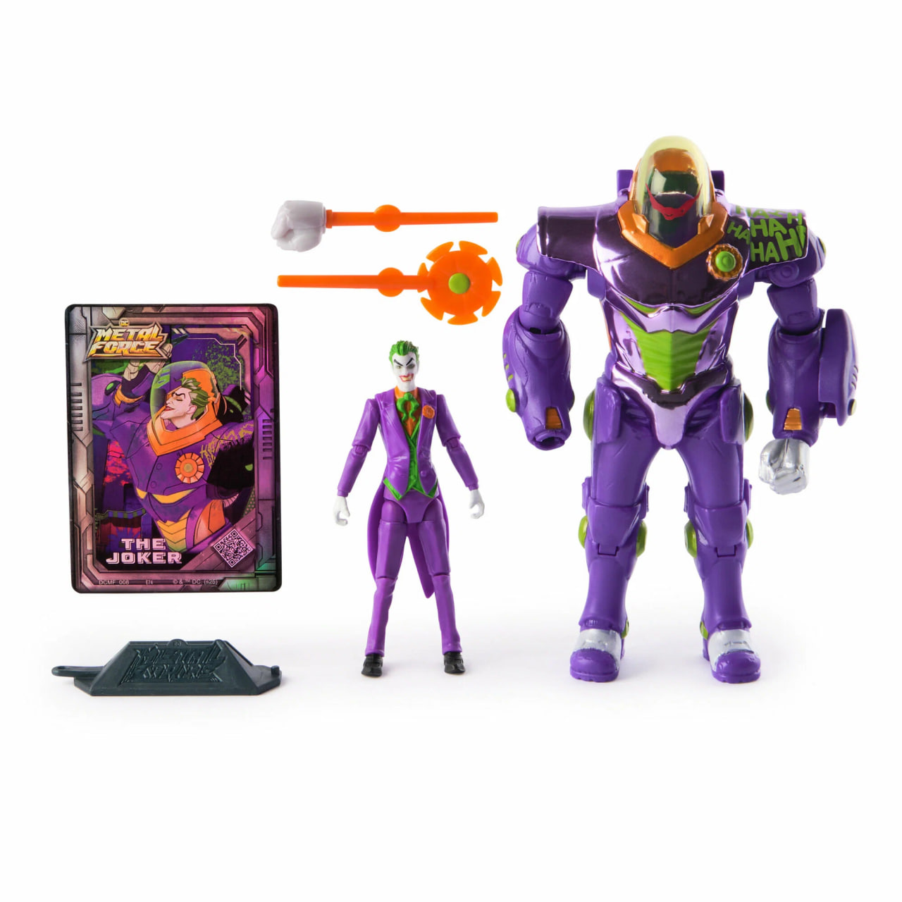 Коллекционная фигурка Джокер с костюмом Metal Force 15 см